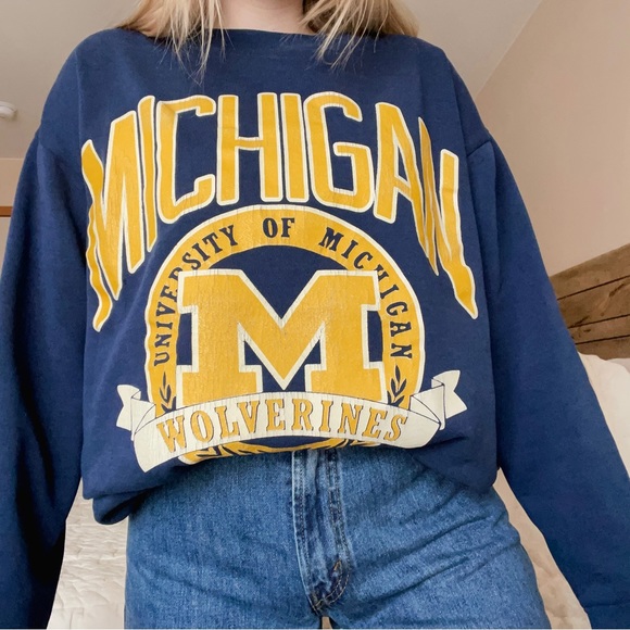 Vintage Tops - SOLD Vintage Michigan Wolverine Sweatshirt